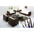 6pcs PE rattan Sofa and coffee table